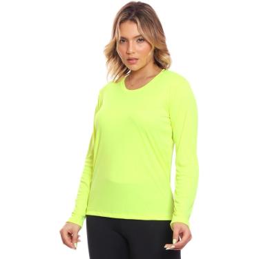 Imagem de Camisa Feminina Camiseta Térmica Proteção Solar Uv .-Feminino