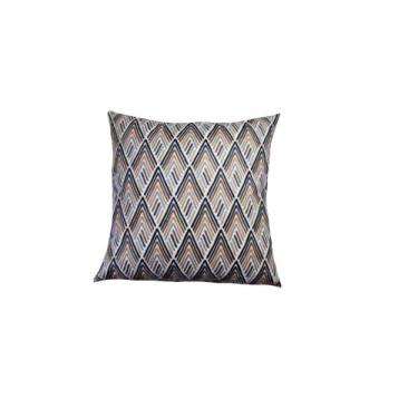 Imagem de Capa de Almofada 55x55 Tecido Veludo Estampa Geométrica - Nallu Decor,