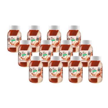 Imagem de Creme de Avelã com Chocolate Carrefour Duo 350g 12 Unidades