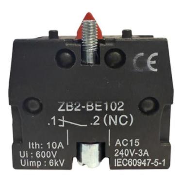 Imagem de Bloco contato zb2 be 102 1nf vermelho lukma