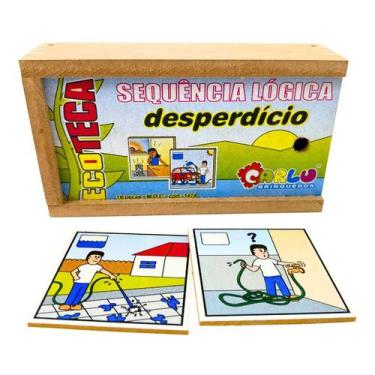 Imagem de Sequencia Lógica Desperdício Brinquedos Educativos Pedagógico Infantil
