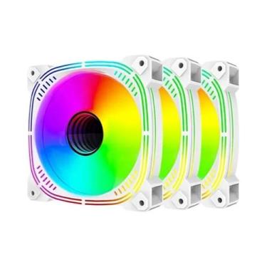Imagem de Ventilador De Gabinete ARGB 120mm TEUCER Prism-2 800-1600RPM PWM 5V 3P