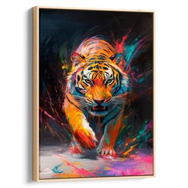 Imagem de Quadro decorativo Caminhar do Tigre - Mioquadros, 180x120 cm, Natural