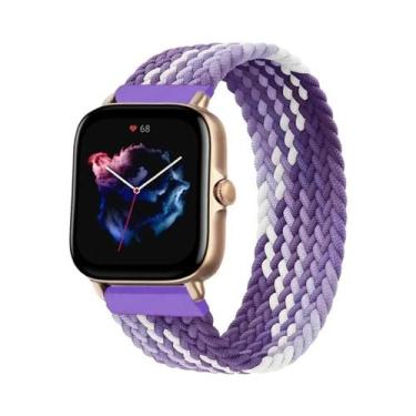 Imagem de Pulseira De Relógio Elástica Trançada De 20mm 22mm Para Amazfit GTS 2 