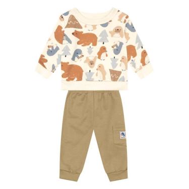 Imagem de Conjunto Bebê menino em moletom Brandili Baby