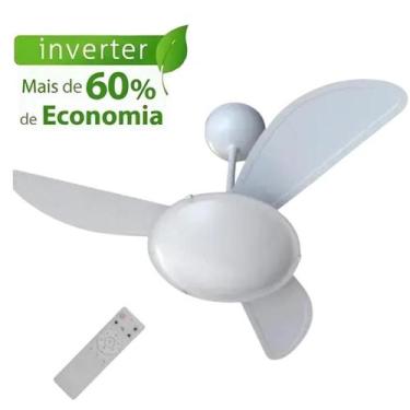 Imagem de Ventilador De Teto Ventisol Sunny Inverter Com Controle Branco 90 Cm 6