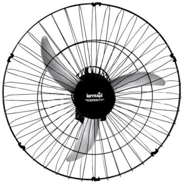 Imagem de Ventilador de Parede Tufão Loren Sid 60 CM Preto, Bivolt