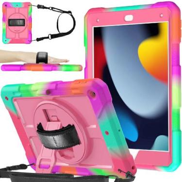 Imagem de Capa BMOUO para iPad 10,2", suporte à prova de choque de 9ª, 8ª e 7ª g
