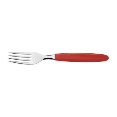 Imagem de Kit 12 Garfo Mesa Tramontina Ipanema Inox Vermelho
