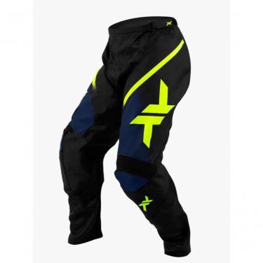 Imagem de Calça para Motocross Enduro e Trilha Spirit Marinho Fluo Tamanho 42 Br com Painéis Ventilados Mattos Racing