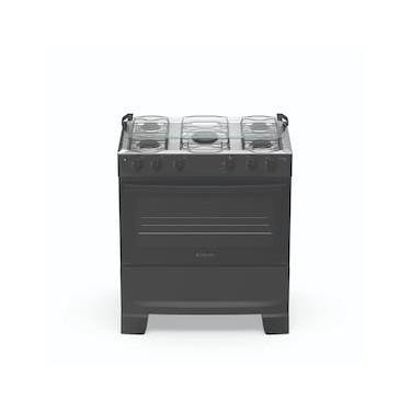 Imagem de Fogão 5 Bocas Atlas Mônaco Plus com Mesa Inox Acendimento Automático Preto Bivolt