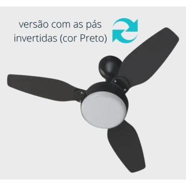 Imagem de Ventilador De Teto Legacy Led Pt 3P Pr/Tabaco Inverter Bivolt - Ventis