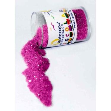 Imagem de Glíter PVC PINK Potes 3G Lantecor - Pacote com 12 Unidades