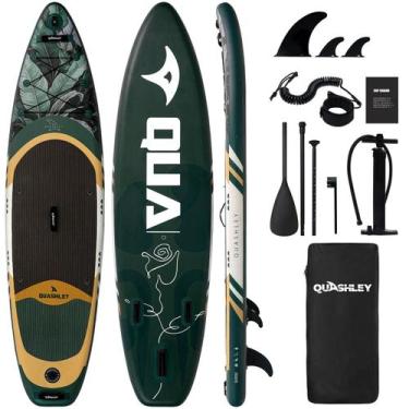 Imagem de Prancha de Stand Up Paddle Inflável Quashley 320x84 cm com Acessórios