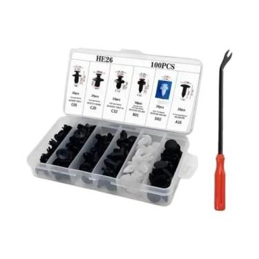 Imagem de Kit De 800 Peças De Clipes Plásticos Para Carro, Rebites De Pressão Pa