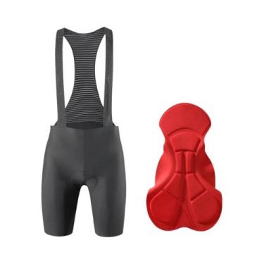 Imagem de Calças De Ciclismo Masculinas RION Com Suspensórios, Almofada 3D 5H, S