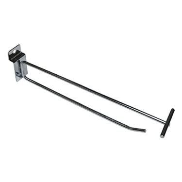 Imagem de Gancho Porta Preço Para Canaletado 4,76mm 20cm 50Un Cromado