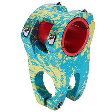 Imagem de 01 Haste de guidão de liga de alumínio, liga de alumínio, usinada CNC, haste colorida de alta resistência com conversão para Mountain Bikes para Road Bikes (ouro azul)