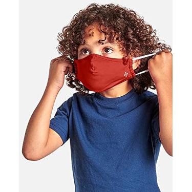 Imagem de Tommie Copper Pacote com 2 m scaras infantis para uso comunit rio azul cobalto e vermelho adrenalina