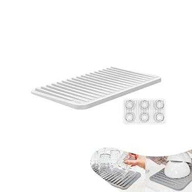 Imagem de Escorredor Suporte Porta Copos Trium Pia Cozinha Bancada - EC 500 Ou - Branco