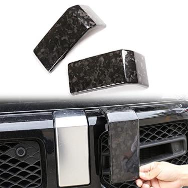 Imagem de FINMOKAL Capa de para-choque dianteiro para Benz G Class W463 G65 G55 G63 2019-2021 Fibra de carbono forjada