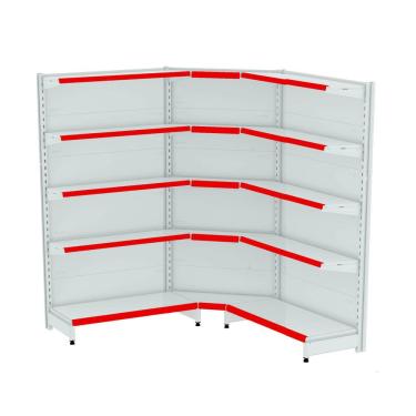 Imagem de Gondola Parede 196 Amapa Flex 60 Kit 2m 1 Canto Branco Fx Ve