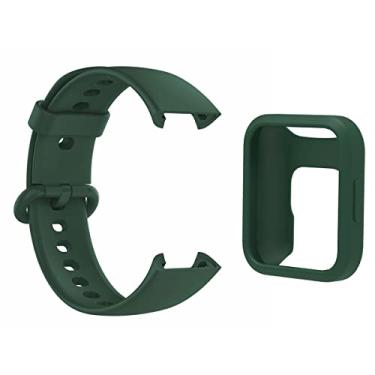 Imagem de Pulseira + capa protetora compatível com Redmi Mi Watch 2 Lite Cor: Verde Militar