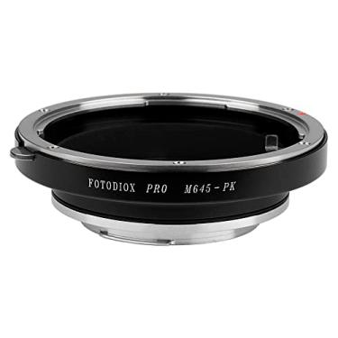 Imagem de Adaptador de montagem de lente Fotodiox Pro, para lentes Mamiya 645 para câmeras DSLR Pentax K-Mount (PK)