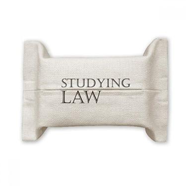 Imagem de Bolsa de linho de algodão com frases curtas para estudar a lei
