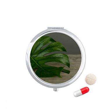 Imagem de Porta-comprimidos, folha de mesa, imagem de plantas, caixa de armazenamento de remédios
