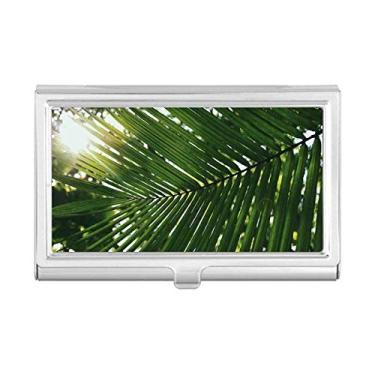 Imagem de Sunshine Leaf Plant Picture Nature Porta-cartões de visita com porta-cartões