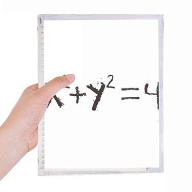 Imagem de Caderno Matemático Kowledge Equação de Círculo Folhas Soltas Diário Recarregável Papelaria