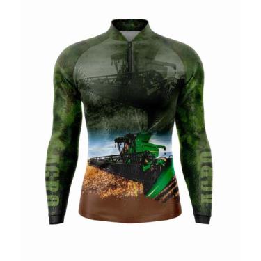 Imagem de Camisa Camiseta Agro Uv Agricultura Trator Gll-08 - Super - King
