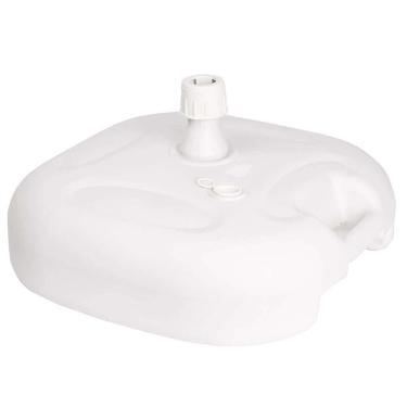 Imagem de Base para Guarda Sol 18kg de Piscina Suporte Branco Sombreiro 3,5cm Bel Fix