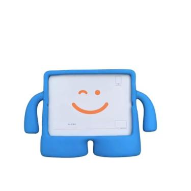 Imagem de Capa Infantil Borracha Compatível Para iPad 2 3 4 A1395 A1396 1397 A1416 A1430 A1403 1458 A1459 A1460.-AZUL,Contra Choques, Sujeira, Arranhões e Pequenas Batida,EVA, Emborrachada, Leve