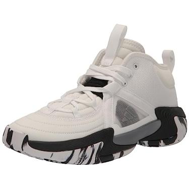 Imagem de adidas Tênis feminino Exhibit Select Mid, Núcleo preto/branco/carbono, 10