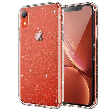 Imagem de JETech Capa Glitter para iPhone XR 6,1 Polegadas, Case para Telefone Parachoque Brilho Cintilante à Prova de Choque, Capinha de Bonitinho Cintilante para Mulheres e Meninase (Claro)