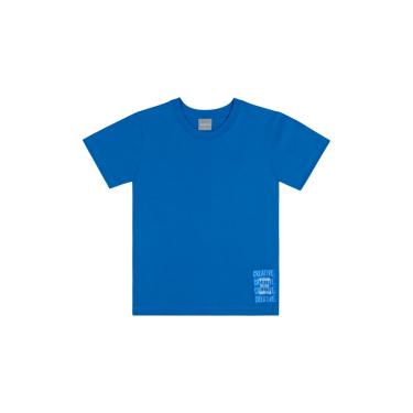 Imagem de Infantil - Camiseta Manga Curta Básica Unissex Quimby Azul  unissex