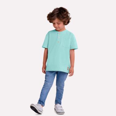 Imagem de Infantil - Camiseta Menino Milon com Gola e Peitilho Funcional Azul  menino