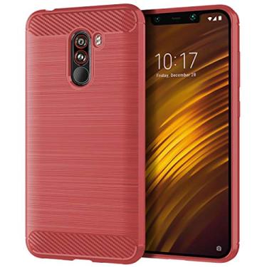 Imagem de XIAOMI Capa para PocoPhone F1, sensação macia, proteção total, anti-arranhões e impressões digitais + capa de celular resistente a arranhões para XIAOMI PocoPhone F1