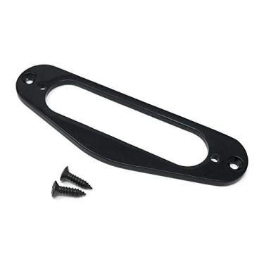 Imagem de Anel de montagem de captador de bobina única de metal preto para guitarra Fender Stratocaster Strat da VINTAGE FORGE | PRS10-BLK