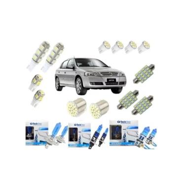 Imagem de Kit Lâmpadas Super Branca H7 H1 H3 + Led Astra Techone