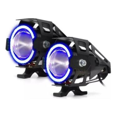 Imagem de Kit Led Farol Milha Moto Honda XRE 300 ABS 2017 2018 2019 Angel Eye Az