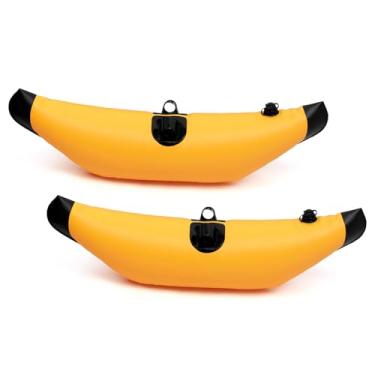 Imagem de Estabilizador de Guiga de Caiaque Flutuadores Infláveis ​​para Maior Estabilidade e Segurança Com Virola de Travamento Seguro para Remo de Pesca à Vela (YELLOW)
