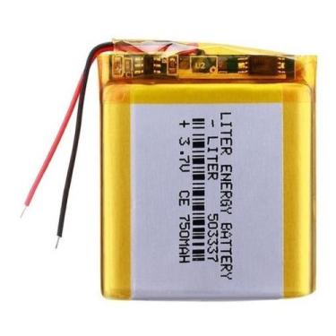 Imagem de Bateria 503337 Com 750mah E 2 Fios 5mm X 33mm X 37mm - bgb