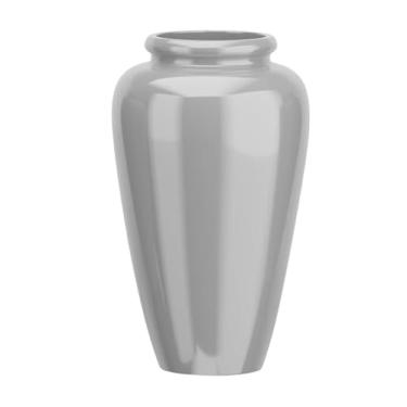 Imagem de Vaso Fibra De Vidro Cachepot Tipo Vietnamita Vitrificado Grande (Prata)