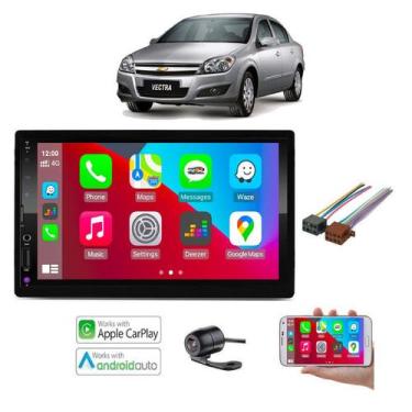 Imagem de Mp5 Multimidia Android Auto Carplay Moldura Vectra 2011 2012 - Sp. Rep