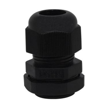 Imagem de Prensa Cabo Preta PG13.5 Metaltex, Preto