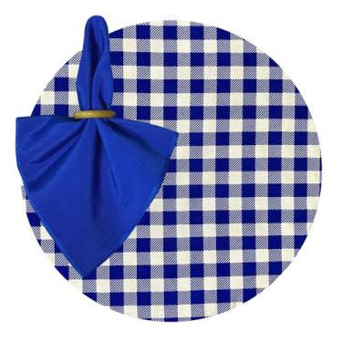 Imagem de Kit Capas de Sousplat 35cm Festa Junina com Guardanapo e Porta Guardan