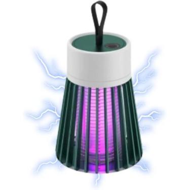 Imagem de Luminária Mata Mosquito Armadilha Lâmpada Elétrica Led Recarregável Uv